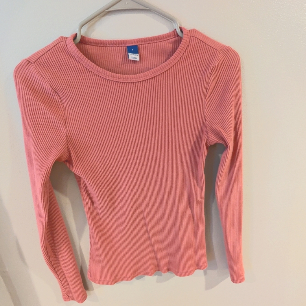 Plush-Knit Long-Sleeve T-Shirt